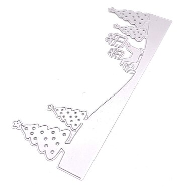 KSCRAFT Slimline Winter Scene Border Metal Cutting Dies Stencils for DIY Scrapbooking/Photo Album Decorative Embossing DIY Paper Cards