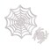 EXCEART Spider Web Cutting Dies 1Pcs Halloween Spider Web Pattern Embossing Cut Stencil Carbon Steel Cutting Template Mould