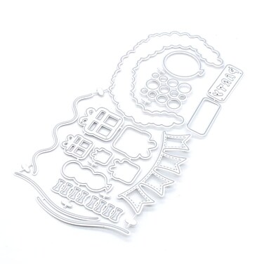 KSCRAFT Birthday Party Truck Add On Metal Cutting Dies Stencils for DIY Scrapbooking Decorative Embossing DIY Paper Card