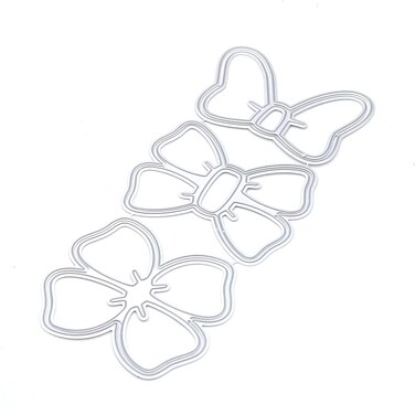 KSCRAFT Cute Bow Shakers Metal Cutting Dies Stencils for DIY Scrapbooking/Photo Album Decorative Embossing DIY Paper Cards