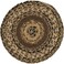 VHC Brands Kettle Grove Primitive Textured Jute Striped Round Kitchen Table Trivet 8