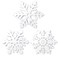 Lyrow Snowflake Cast Iron Trivet Set of 3 Christmas Holiday Trivets for Hot Dishes, Dishwasher Safe Cast Iron Pot Holders, Hot Pad Set for Kitchen Counters, Snowflakes