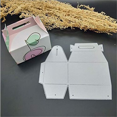 LZBRDY Gift Packing Box Metal Cutting Dies, Birthday Thanksgiving Christmas Craft Package Die Cuts