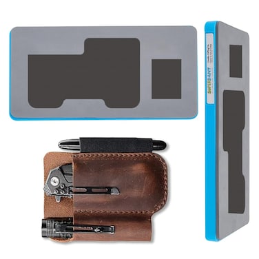 SUPERDANT Leather EDC Cutting Dies EDC Storage Bag Die Cutter Key Case Holder Wooden Die Cuts Key Hanging Pendant Leather Dies for DIY Art Crafts Car Keys Chain Dies