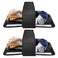 U+U 2 Set Large Compression Packing Cubes for Travel, Double-Sided Compression Suitcase Organizer Bag, Expandable Travel Accessories for Separate Clean and Dirty Clothes (Black, 2 Set)