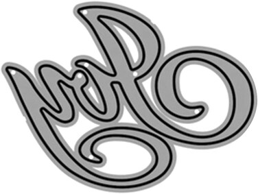 Merry Christmas Cutting Dies Mould Metal Cutting Dies Creative Christmas Greeting Die Cut Stencil Metal Template Mould Cut Dies for DIY Scrapbook Album Paper Card Making (Joy Word)