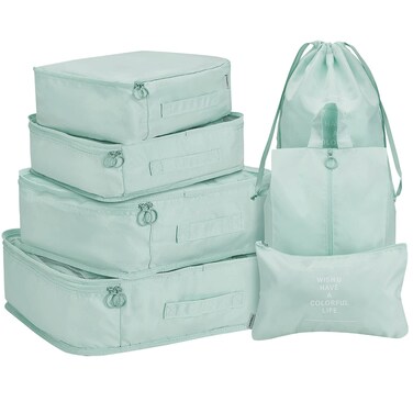 HiDay 7 Set Packing Cubes Luggage Packing Organizers both for Travel and Daily Storage