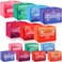 Paterr 7 Pcs Packing Cubes for Travel Kids Days of Week Compression Packing Cubes Colorful Luggage Organizers Suitcase Camp(9 x 7 x 3 Inch)