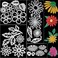4 Sets Flower Metal Cutting Dies Flower Leaves Embossing Stencils 23 Styles 3D Die Cuts Stencil Embossing Carbon Steel Embossing Template for DIY Crafts Scrapbook Album Paper Card