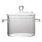 DOITOOL Glass Saucepan with Cover Cookware Clear Glass Simmer Pot Glass Cooking Pot Stovetop Pot with Lid for Food Soup Milk (1.35L/46oz)