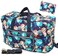 Large Foldable Travel Duffel Bag, Sports Tote Gym Bag For Women with Trolley Sleeve Weekender Overnight Carry On Checked Luggage Bag Hospital Bag Tote Shoulder Handbag Bag (blue flower)