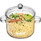 Angoily Glass Saucepan Glass Cooking Pot Clear Cooking Pot Cooking Pot Household Cereal Bowls Clear Soup Pot Transparent Cooking Pot Large Cooking Pot Noodle Pot Home Cooking Pot
