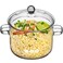 Angoily Glass Saucepan Glass Cooking Pot Clear Cooking Pot Cooking Pot Household Cereal Bowls Clear Soup Pot Transparent Cooking Pot Large Cooking Pot Noodle Pot Home Cooking Pot
