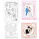 INFUNLY Happy Wedding Day Clear Stamp and Die Cuts Set Bride and Groom Reusable Silicone Stamps Bouquet Transparent Seal Wedding Blessing Text Rubber Stamps for Card Making Invitation Photo Album