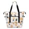 HAWEE Expandable Duffel Bag for Women with Trolley Sleeve and Wet Pocket Water Repellent Weekender Travel Tote Large Capacity Carry On Overnight Luggage, Pineapple