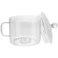 DOITOOL 1.5L/50oz Simmer Pot for Stove Potpourri, Heat Resistant Cooking Pots with Lids and Handles, Glass Pots for Cooking on Stove, Clear Simmer Pot for Pasta Noodle, Soup, Milk, Baby Food
