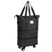 WOOMADA Rolling Duffel Bag With Wheels, Detachable Rolling Carry-On Luggage, Expandable Foldable Large Suitcase for Travel, Business, Camping, Gift for Parents, Spouse(black checkerboard)