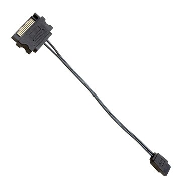RUITEXUN 15-Pin Male SATA Power to 6-Pin Female SATA Slimline Power Adapter Cable for DVD, BLURAY, CD, HDD, SSD Drive