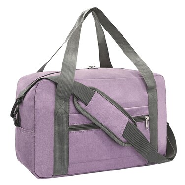 lifwimner Foldable Carry on Luggage Bag 22x14x9 Personal Item Bag for Airplanes Travel Duffel Bag for Women and Men (40L, Purple)