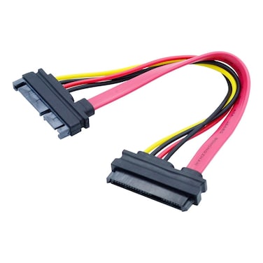 NFHK SFF-8482 SAS 29 Pin to SATA 22Pin Hard Disk Drive Raid Extension Cable with 15 Pin SATA Power Port
