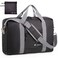 For Frontier Airlines Personal Item Travel Bag 18 x 14 x 8 Inches, Foldable Under Seat Duffel Bags for Spirit Airplane 14 x 18 x 8 Inches, Minimalist Overnight Bag for Women or Men Air Travel [Black]