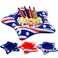 Sonwyoung 3 Pcs Patriotic Inflatable Cooler 4th of July Inflatable Buffet Cooler Inflatable Ice Serving Bar Food Drink Containers for Independence Day Swimming Pool Party Indoor Outdoor BBQ Picnic