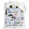 LEVLO Washington Dc Canvas Tote Bag The White House Travel Souvenir Gift Washington Dc Trip Shoulder Bag (Washington Dc Tote Bag)