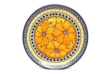 Polish Pottery Plate - Salad/Dessert (7 3/4") - Unikat Signature U408B