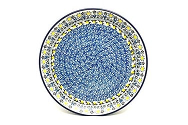 Polish Pottery Plate - Salad/Dessert (7 3/4") - Daisy Maize