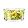 KITEISCAT Glass Salad Bowl - Versatile 118oz Trifle and Fruit Bowl - Elegant &amp; Long-Lasting for Serving Salads, Dessert