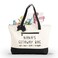 GRESEESM Nana Gifts, Personalized Gifts for Nana - Nana's Getaway Bag Large Canvas Tote Bag   Heavy Duty Utility &amp; Grocery Bag