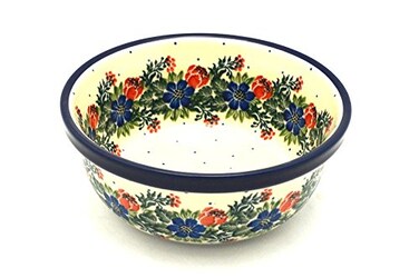 Polish Pottery Bowl - Salad - Garden Party