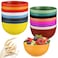 Tioncy Set of 16 Unbreakable Cereal Bowls 22 oz Lightweight Bowl Sets Microwave and Dishwasher Safe Wheat Straw Fiber Plastic Bowls for Serving Soup Salad Oatmeal Rice, 16 Colors