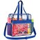 Paxiland Clear Bag for Stadium Events 12x6x12, Large Clear Tote Lunch Bag Stadium Approved with Reinforced Shoulder Straps for Concert Outfits and Festival, Transparent Handbag for Women - Blue