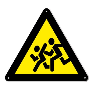 Caution Children Pedestrian Crossing Sign - 8 Inch Triangle PVC Safety Sign - Premium PVC Sign For Workplace Warehouse Jobsite OSHA Regulation - Weather Proof Fade Resistant - Made In USA - PVC0036