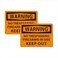 Beiyier (2-Pack) Warning No Trespassing Firearms in Use Keep Out Safety Sign Private Property Metal 10x14 Aluminum, Durable/Weatherproof Indoor or Outdoor Use for House and Business