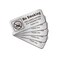 Beiyier No Smoking Sign (5 Pack) Self-Adhesive Brushed Metal Reflective Signs - 7 x 3 Inches, Fade Resistant, Brushed Silver - Easy to Mount - Indoor &amp; Outdoor use, Includes No Vaping,