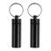 uxcell 2 Pcs Metal Toothpick Holder, Reusable Toothpick Case Waterproof Toothpick Container with Keychain for Outdoor Picnic Camping Traveling, Black