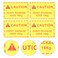 ULTECHNOVO Caution Heavy Labels, Caution Heavy Fluorescent Shipping Label Stickers for Shipping and Packing -100 Adhesive Labels