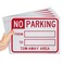 Smartsign &acirc;&euro;&oelig;No Parking From To Tow-Away Area&acirc;&euro; Write-On Sign   9" x 12" Polystyrene (Pack of 5)
