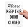 SmartSign - S-0981-PL-10 "Please Keep This Door Closed" Sign   7" x 10" Plastic Black on White