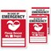 SmartSign &acirc;&euro;&oelig;in Case of Emergency Please Rescue My Dogs Pet Rescue Decal Set   Two 2.75" x 4" &amp; One 3.75" x 5.5" Engineer Grade Reflective Adhesive Labels, Made in USA