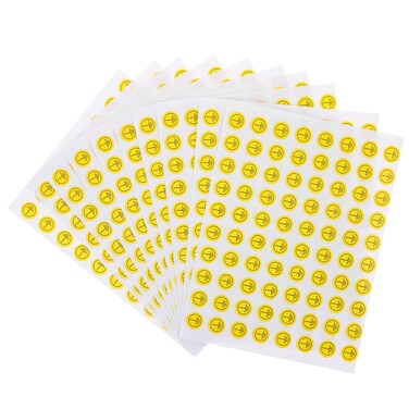 iplusmile 800pcs Ground Symbol Stickers Labels Safety Protective Earth Protective Ground 5019 Grounding Warning Stickers Vinyl 0.4 Inches