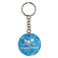 SmartSign Pool Pass Key Tags - Numbered, Box of 50, 1.5 in. Diameter Plastic with Epoxy Coating, Pool Key Chain with Ring, Blue, Made in USA
