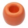 ONLYKXY 1pcs Mini Ceramic Toothbrush Base Holder Single Stand Ring Pen Holder for Bathroom Vanity Countertops Desk Organizer Tooth Brush Holder (Orange)