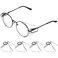 2 Pairs Flank Protector Safety for Glasses Shield Eye Glasses Side Protector Clip on Safety Glasses Side Glasses Cover Safety Glasses Shields