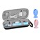 TUNYINSH Travel Case for Oral-B/Oral-B Pro 1000 1500 5000 7000 7500 6000 9600/ Phlips Sonicare 4100 5100 1100 6100 5300 7500 Electric Toothbrush, Portable Protective Storage Case (Black with 2 Caps)