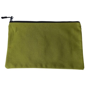 Canvas Zipper Pouch, Multipurpose Zipper Tool Bag, Heavy Duty Tool Pouch with Dependable Zipper, Utility Bags Durable Storage Organizer Tote Bag, Tools Gifts For DIY Handyman (Black)