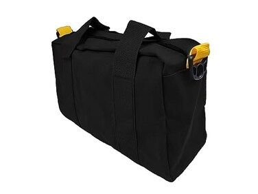 16 Inch Canvas Tool Bag, Wide Mouth Tool Bag, Large Capacity Tool Storage Bags for Men, Small Tool Bag Canvas Tool Pouch, Tool Organizer Tote Bag for Storage Wrenches Pliers Tools (16 Inch)