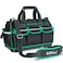 AIRAJ High-end Tool Bag,16 Inch Wide Mouth Tool Bag with Molded Hard bottom Base with 16 Pockets,Soft Rubber Handle, Adjustable Shoulder Strap,Waterproof Oxford Cloth...